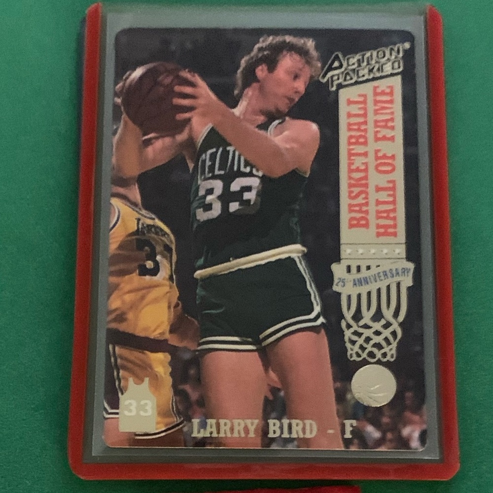 Larry Bird #20 1993 Action Packed [Hall Of Fame] Basketball Trading Card